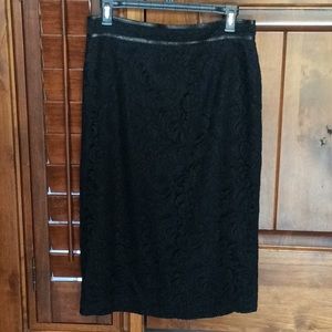 Burberry lace pencil skirt size 8
